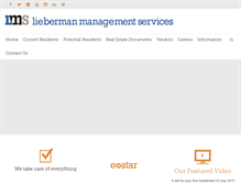 Tablet Screenshot of liebermanmanagement.com